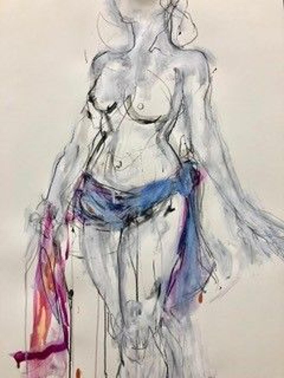 Judith Brenner. Standing Nude.