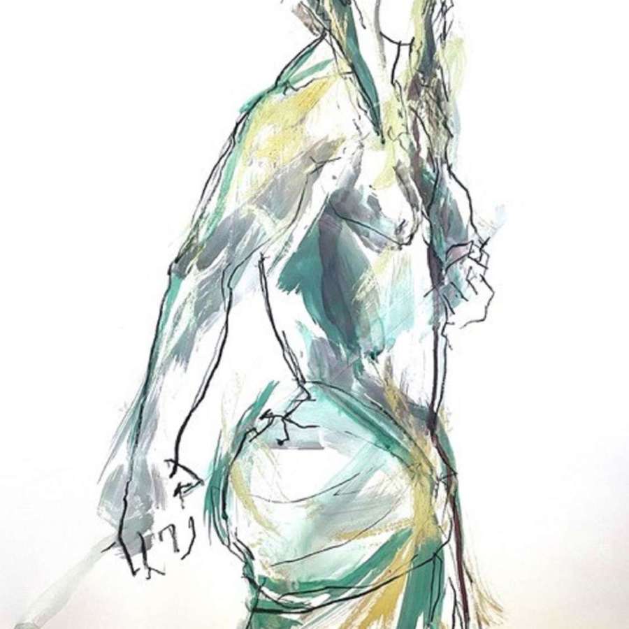 Judith Brenner. Nude Study 8.