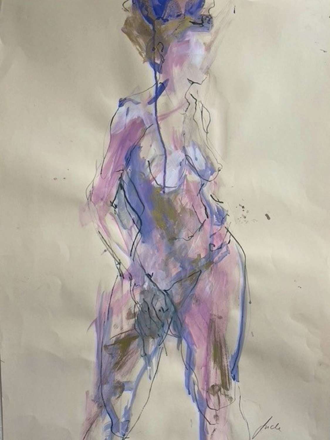 Judith Brenner.  Nude Study 9.